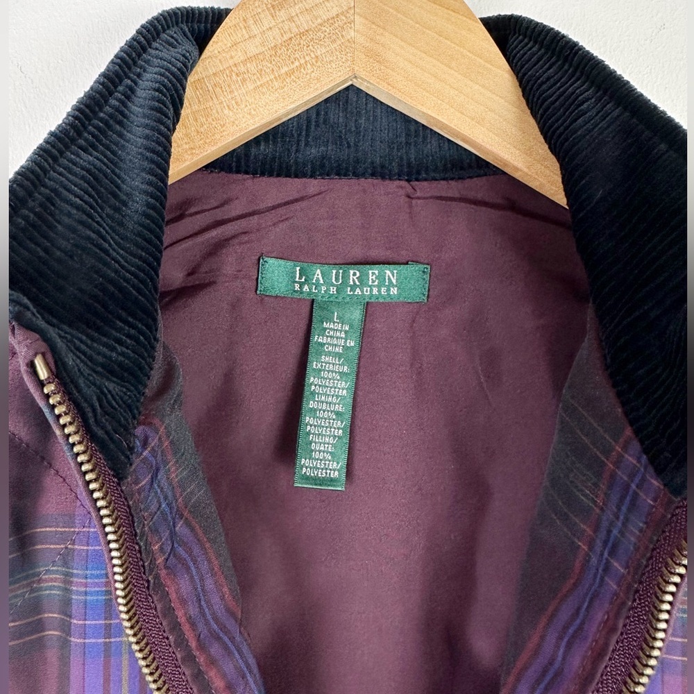 Lauren Ralph Lauren Plaid Quilted Vest - Picture 4 of 9